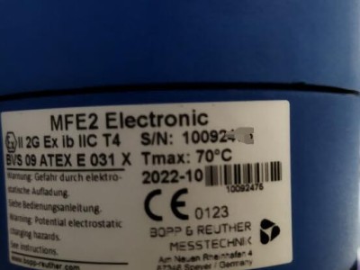 德国Bopp & Reuther RQ25涡轮流量计图2